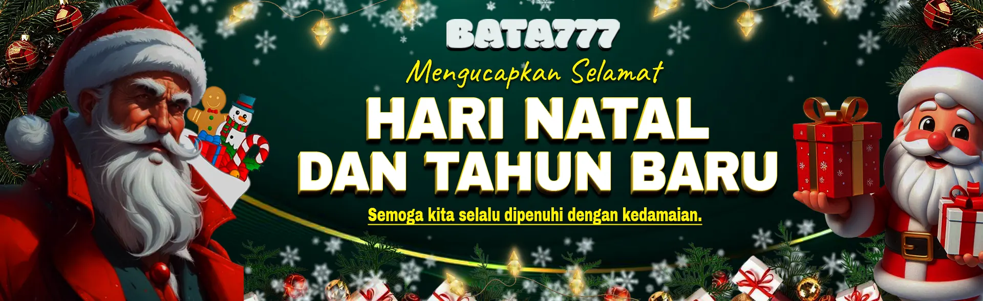 Selamat Hari Natal dan Tahun Baru 2025 Bersama BATA777